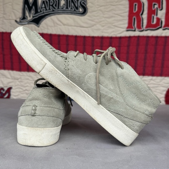 Size 10.5 - Nike SB Zoom Stefan Janoski Crafted MID Gray Suede Mens - Picture 10 of 11
